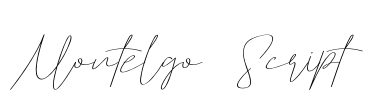 Montelgo Script Font Image