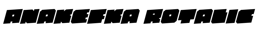 Anakefka Rotalic Font Image