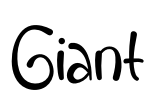 Giant Font Image