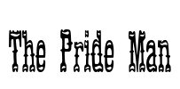 The Pride Man Font Image