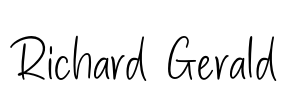 Richard Gerald Font Image