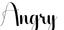 Angry Font Image