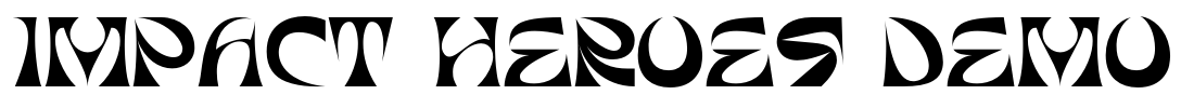 Impact Heroes Demo Font Image