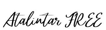 Atalintar FREE Font Image