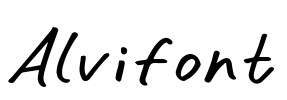 Alvifont Font Image