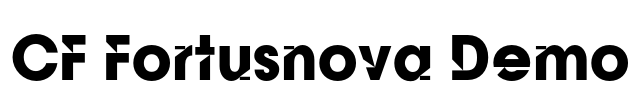 CF Fortusnova Demo Font Image