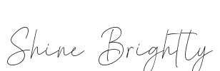 Shine Brightly Font Image