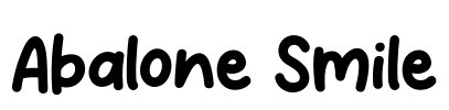 Abalone Smile Font Image