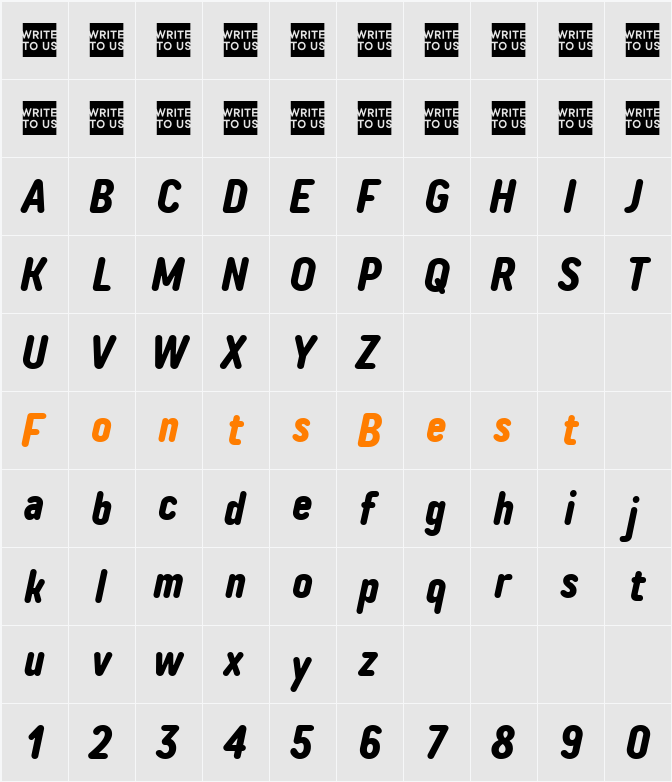 TT Rounds Neue Trl Cmd Character Map