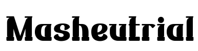 Masheutrial Font Image