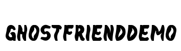 GhostFriendDemo Font Image