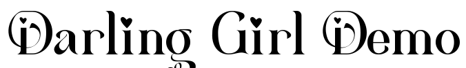 Darling Girl Demo Font Image