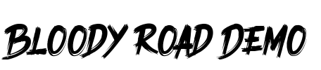Bloody Road DEMO Font Image