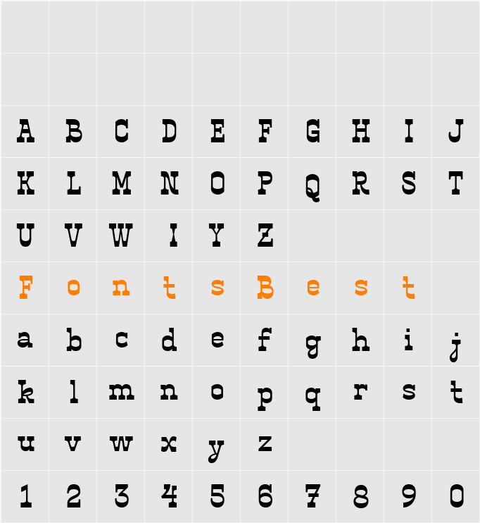 ET_Contrapunto Bold Character Map