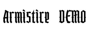 Armistice DEMO Font Image