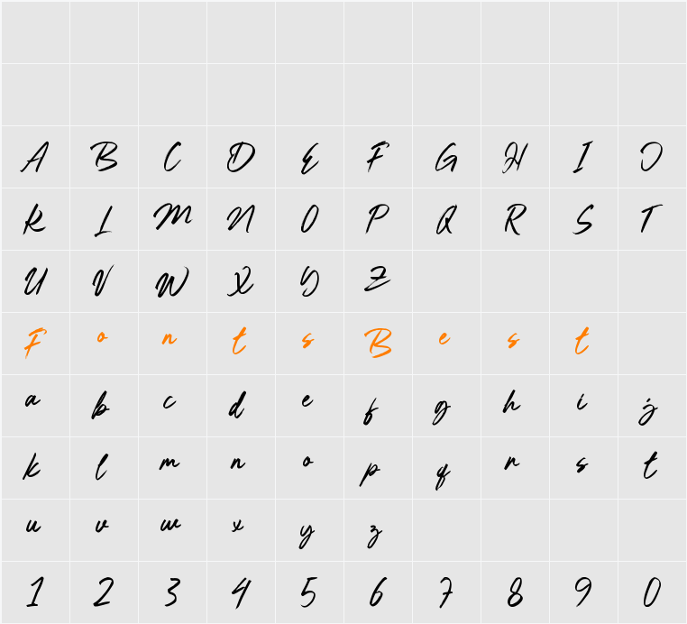 Normal Character Map