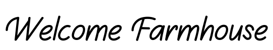 Welcome Farmhouse Font Image