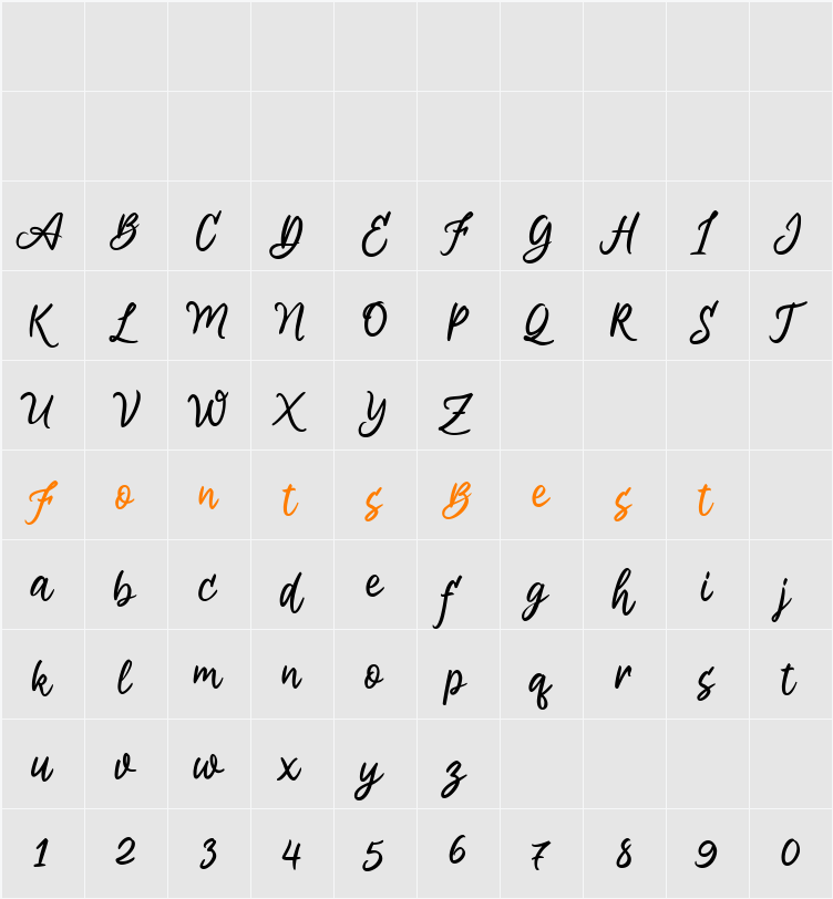 Aremoin Character Map