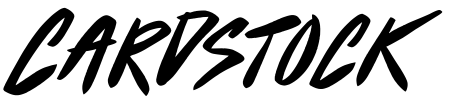 Cardstock Font Image