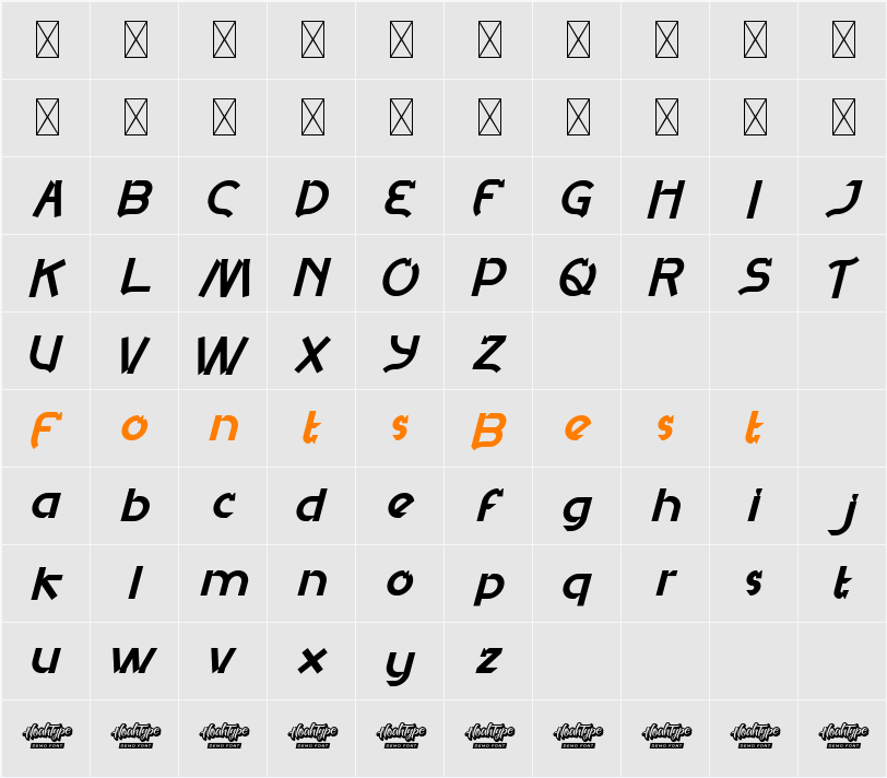 GamersDemo Character Map