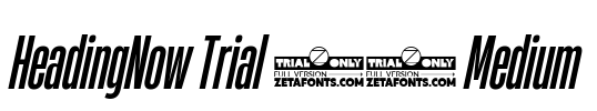 HeadingNow Trial 25 Medium Font Image