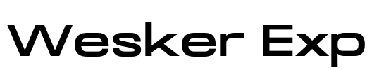 Wesker Exp Font Image