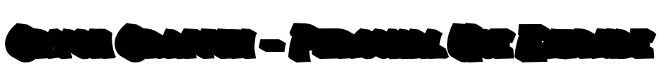 Crysh Graffiti - Personal Use Extrude Font Image