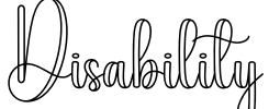 Disability Font Image