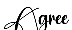 Agree Font Image