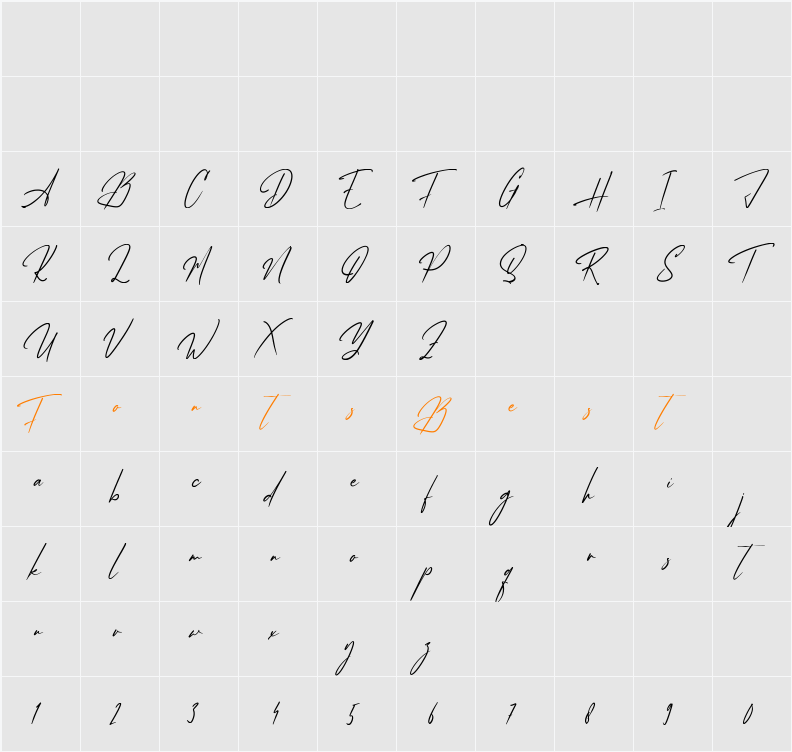 AfikaThuan Character Map