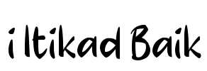 i Itikad Baik Font Image