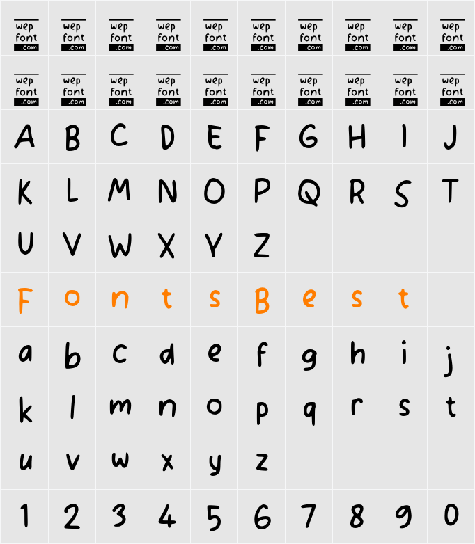 Ocan Fun Character Map