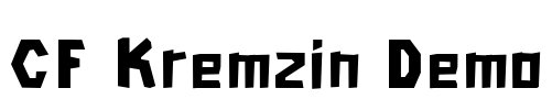 CF Kremzin Demo Font Image