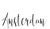 Amsterdam Font Image