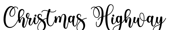 Christmas Highway Font Image