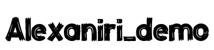 Alexaniri_demo Font Image