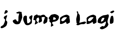 j Jumpa Lagi Font Image