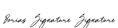 Borias Signature Signature Font Image