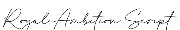 Royal Ambition Script Font Image