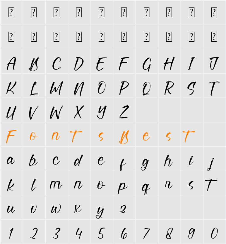 Marmhott Jengala Character Map