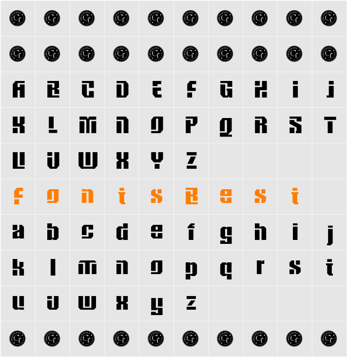CF Bogswa ExtBd Character Map