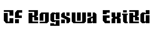 CF Bogswa ExtBd Font Image