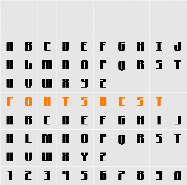 Xeno-Seeker Expanded Character Map