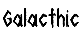 Galacthic Font Image