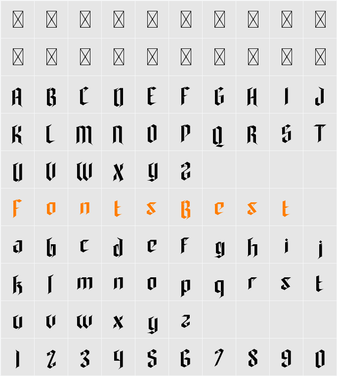 Lamphor Two Character Map