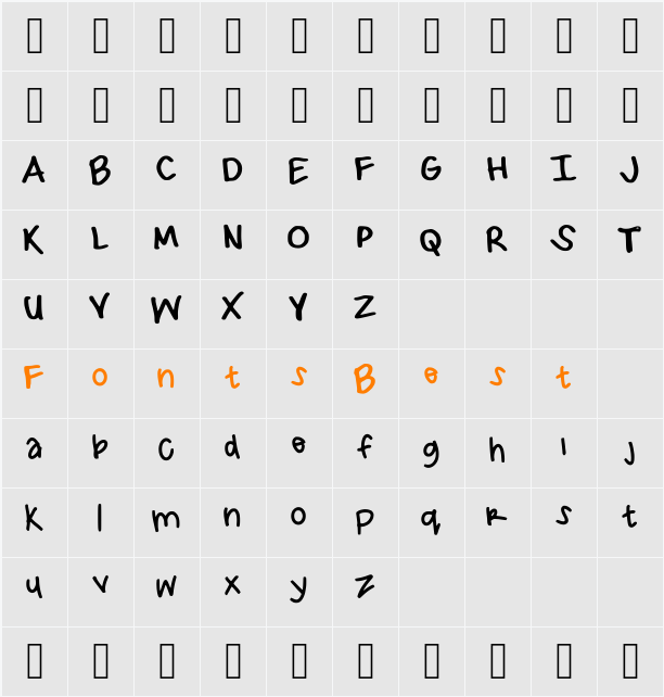 Aeiou Character Map