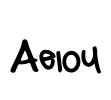 Aeiou Font Image
