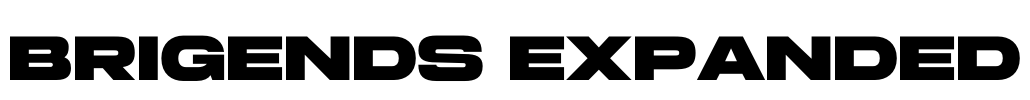 Brigends Expanded Font Image