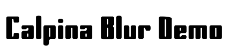 Calpina Blur Demo Font Image