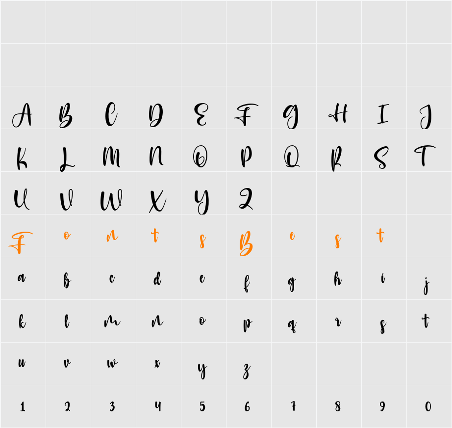 Hastings Character Map